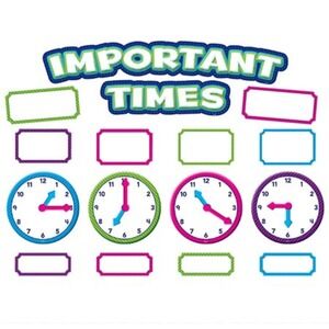 Teacher Created Resources Important Times Mini Bulletin Board 71 PCs On 8 Panels
